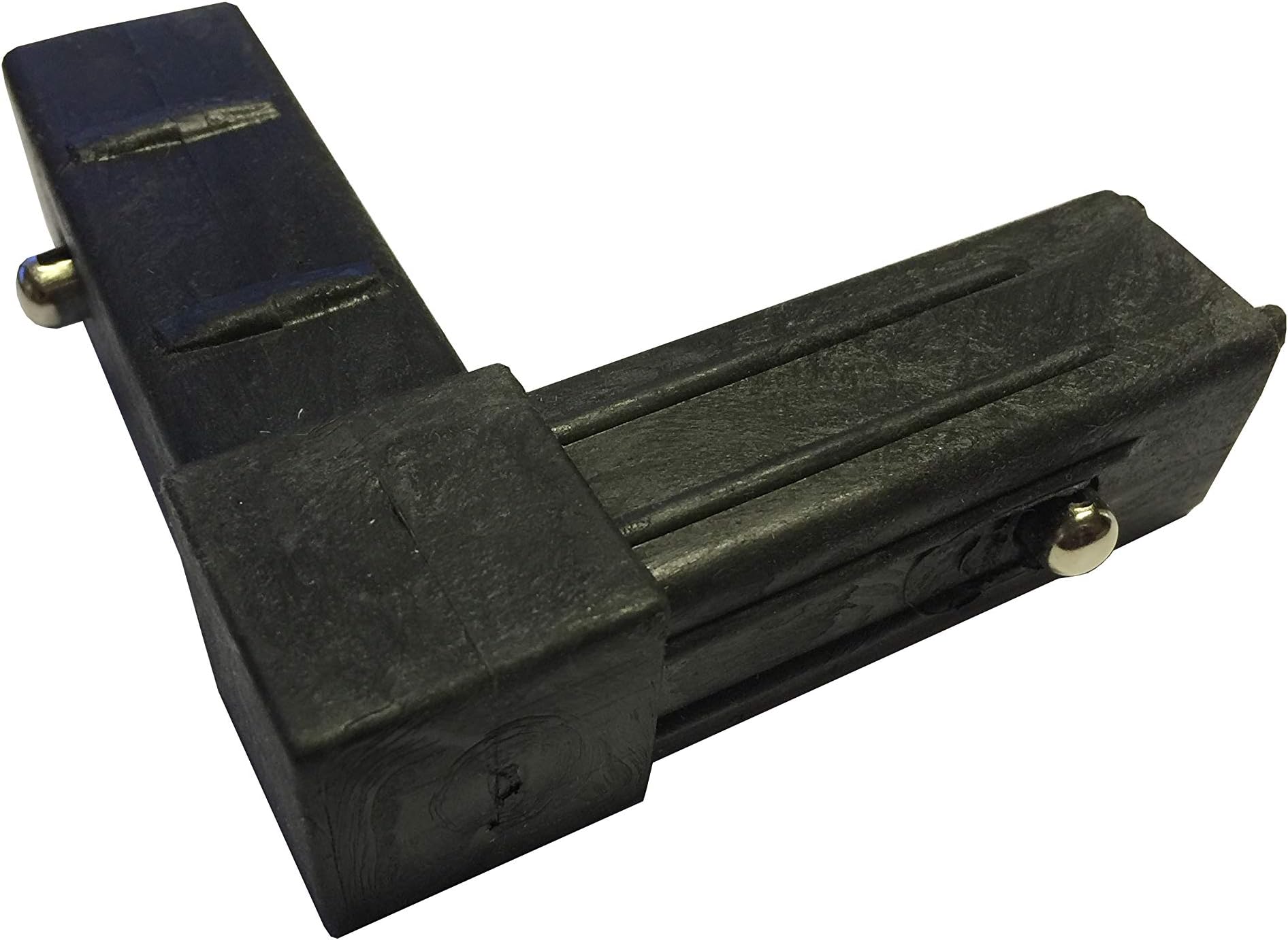 Ottoman corner plastic L Bracket x2 WITH PINS - Bed frame fixing