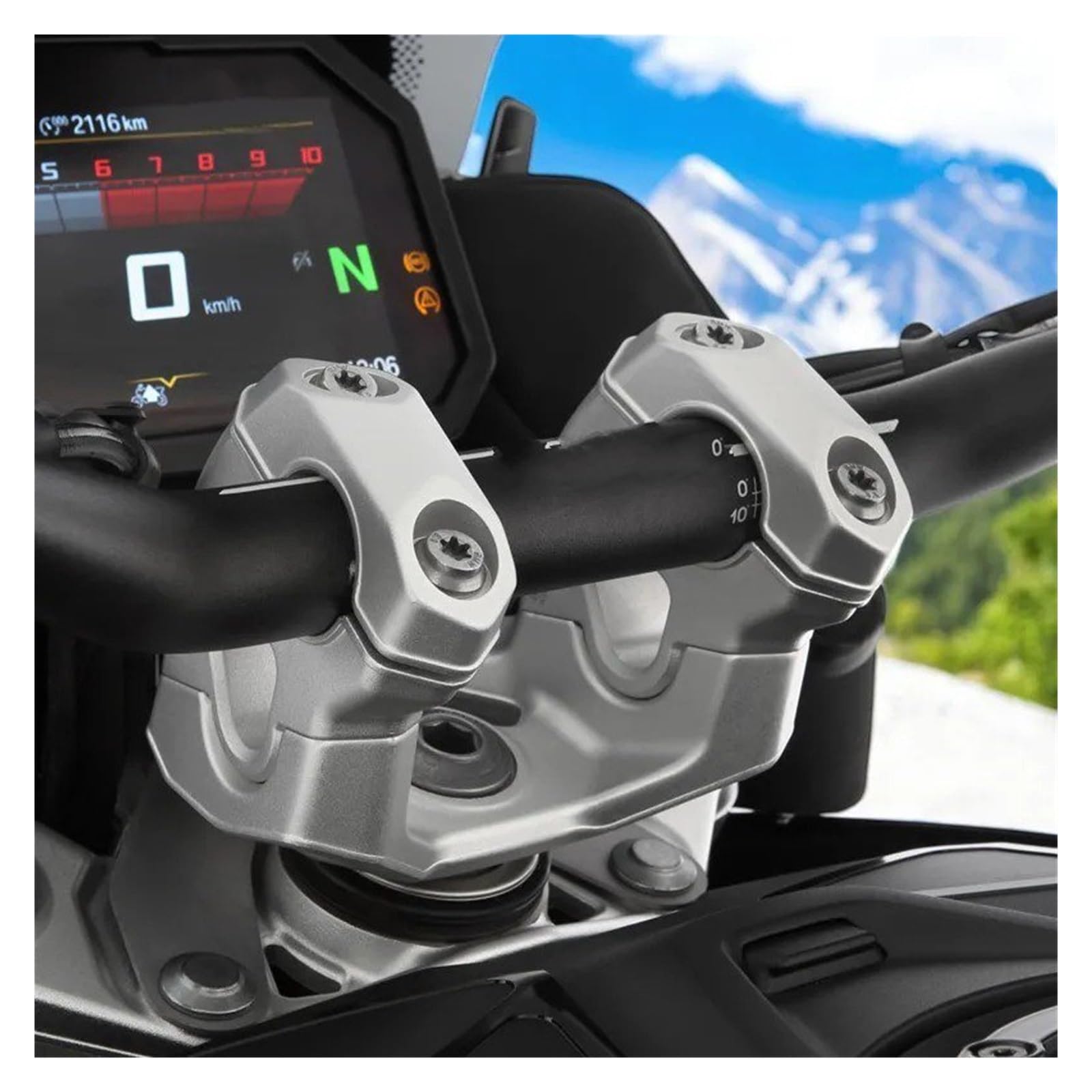 Elevador De Manillar Universal Metal para BMW para R1300GS R 1300 GS 1300GS para ADV 2023-2025 Adaptador Extensión Abrazadera para Barra Elevadora Manillar
