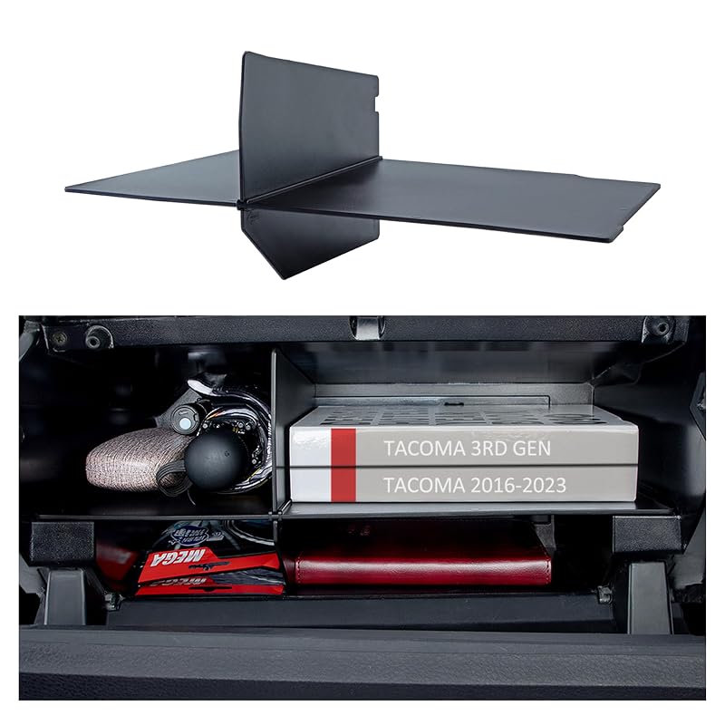 Organizador com Divisórias para Porta-Luvas JKCOVER Compatível com Toyota Tacoma 2016 a 2023, 4 Compartimentos