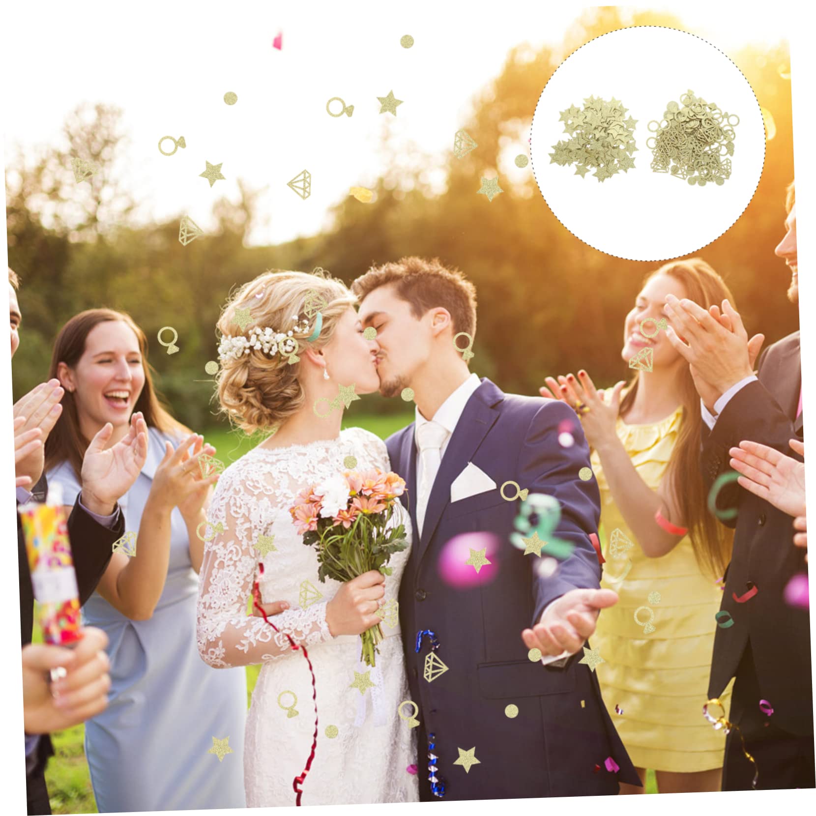 Gadpiparty 5 Sets Romantische Hochzeit Verleihen Sie Ihrer Hochzeit Oder Verlobung Charme 2 Packungen * 5