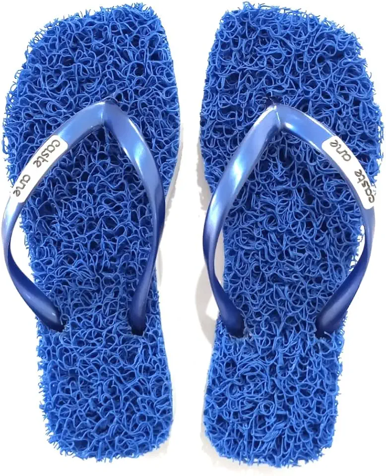 Chinelo Casual Square Castellane indicado para quem sofre com Fascite Plantar, Esporão de Calcâneo, Neuroma de Morton e Hiporidrose Plantar, Massageador para seus pés ele é Leve, Durável e elegante, além da Sensação de estar pisando em um Tapete, conforto a cada passo.