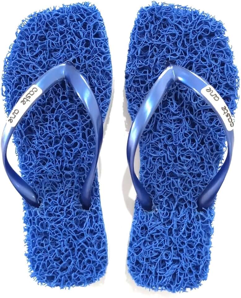 Chinelo Casual Square Castellane indicado para quem sofre com Fascite Plantar, Esporão de Calcâneo, Neuroma de Morton e Hiporidrose Plantar, Massageador para seus pés ele é Leve, Durável e elegante, além da Sensação de estar pisando em um Tapete, conforto a cada passo.