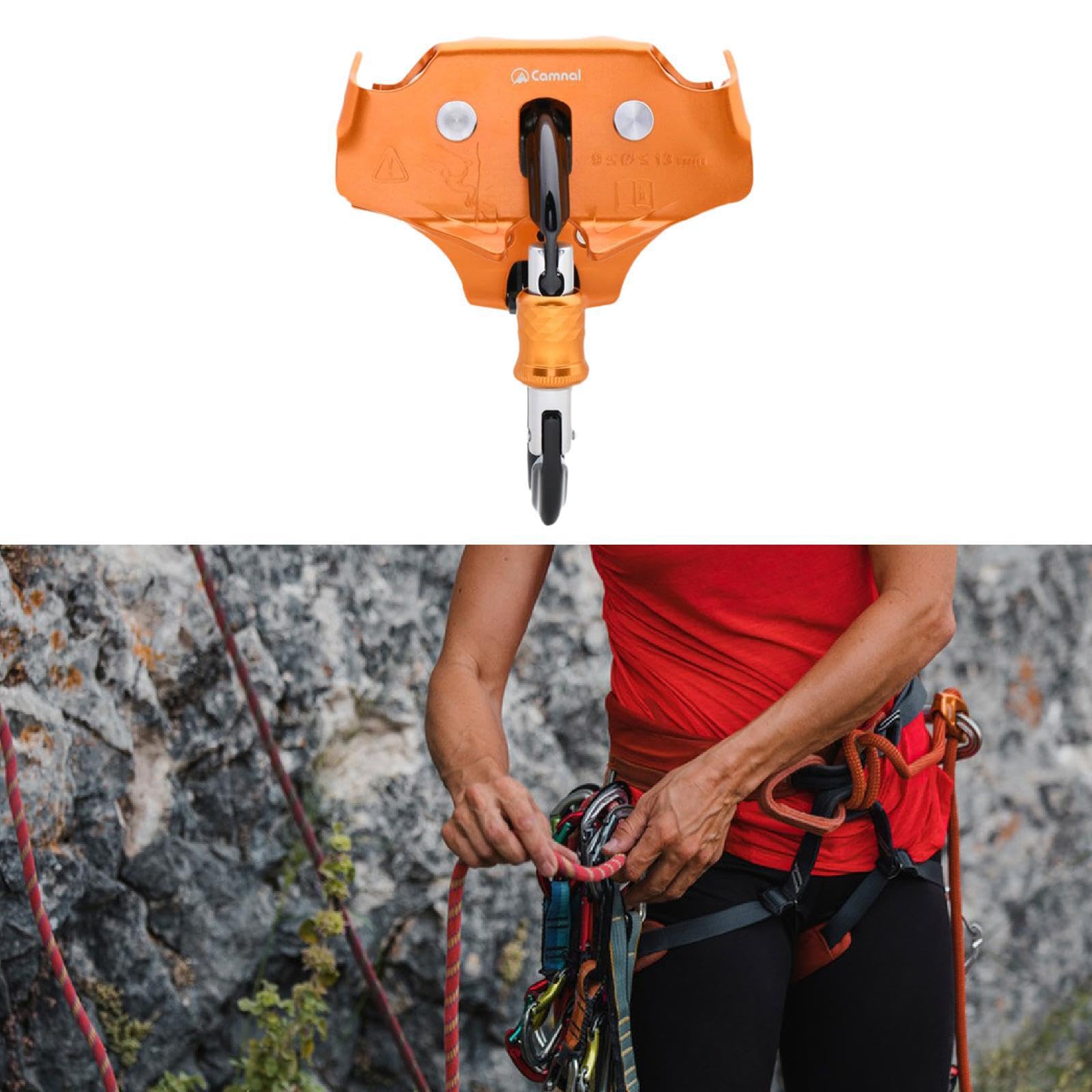 Puleggia per Esterni Durevole, puleggia per Arrampicata su Roccia, Attrezzatura per Escursionismo, capacità di Installazione Rapida e Chiusura