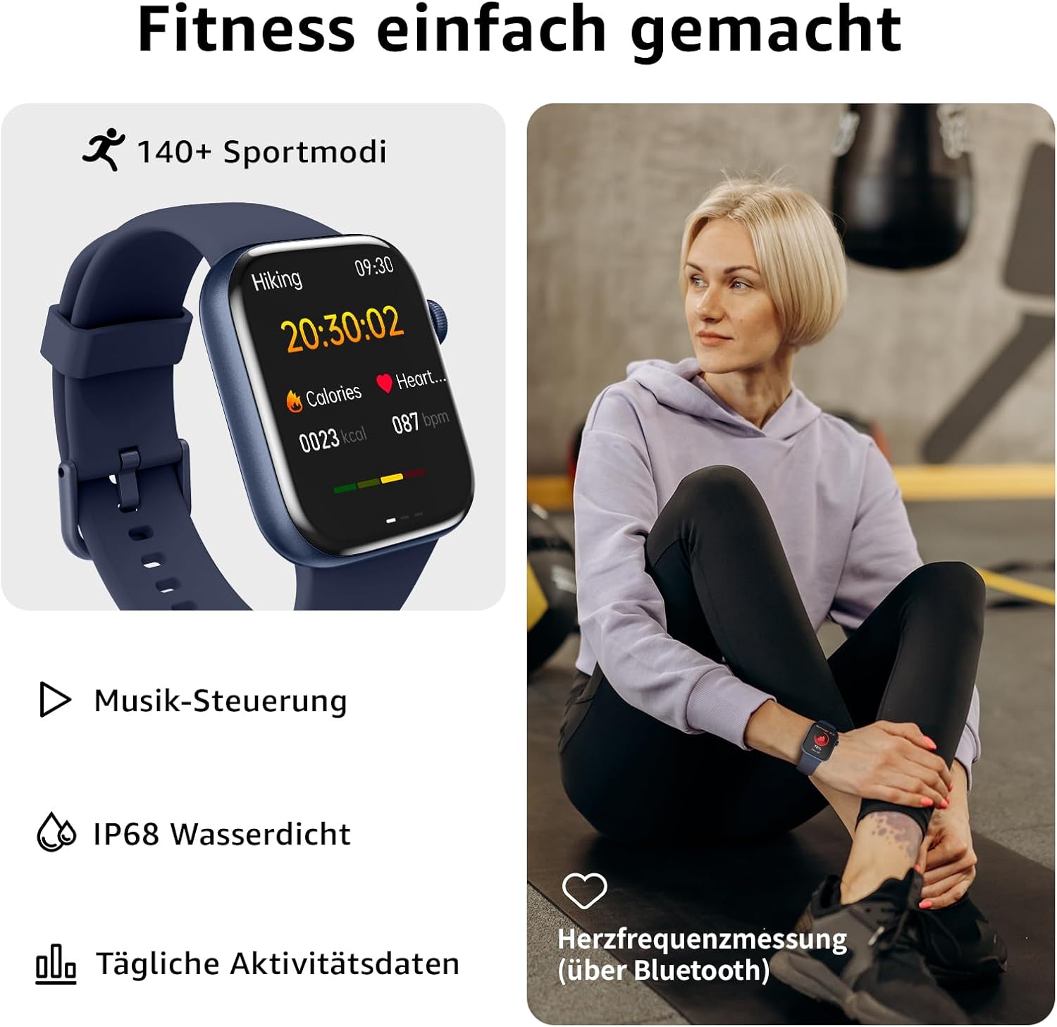 Smartwatch fitness tracking and features
