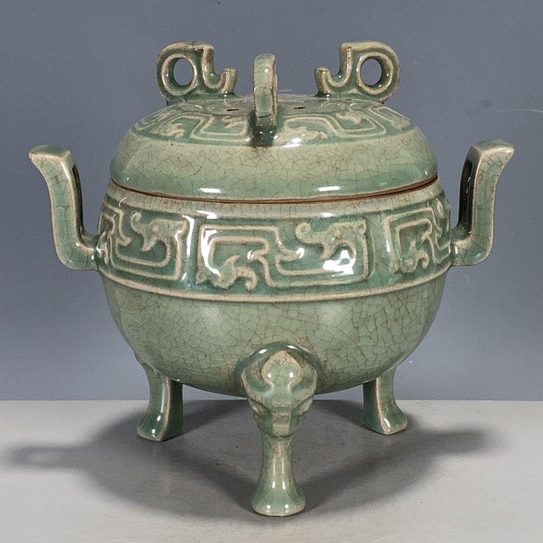 中国 汝窯 青磁 香炉 陶器 陶芸 香道具 仏具 官窯 青釉 中国 汝窯 青磁 香炉 陶器 陶芸 香道具 仏具 官窯 青釉 Yahoo