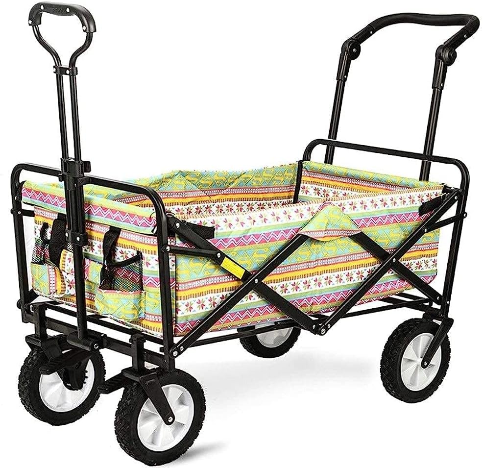 Garden Cart Heavy Duty Folding Garden Trolley Folding Wagon Foldable Pull Wagon Hand Cart Beach Wagon Folding Cart Wagon Truck Wheelbarrow/a