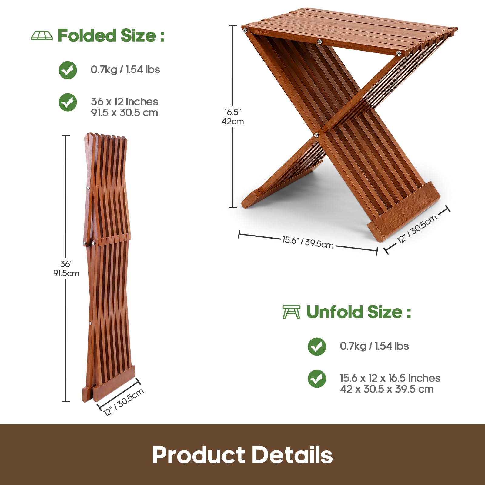 Sedia in legno per sauna