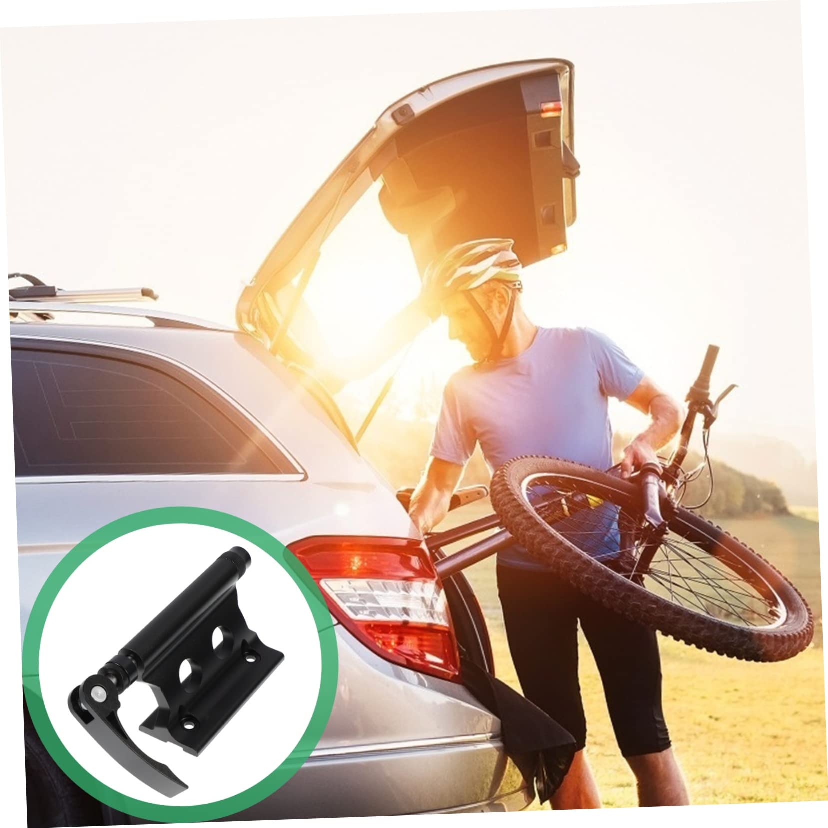 1pezzi Portapacchi Per Bicicletta Con Sgancio Rapido Supporto Per Forcella Anteriore Per Auto e Bici Facile Da Installare e Trasportare Per Viaggi Bicicletta