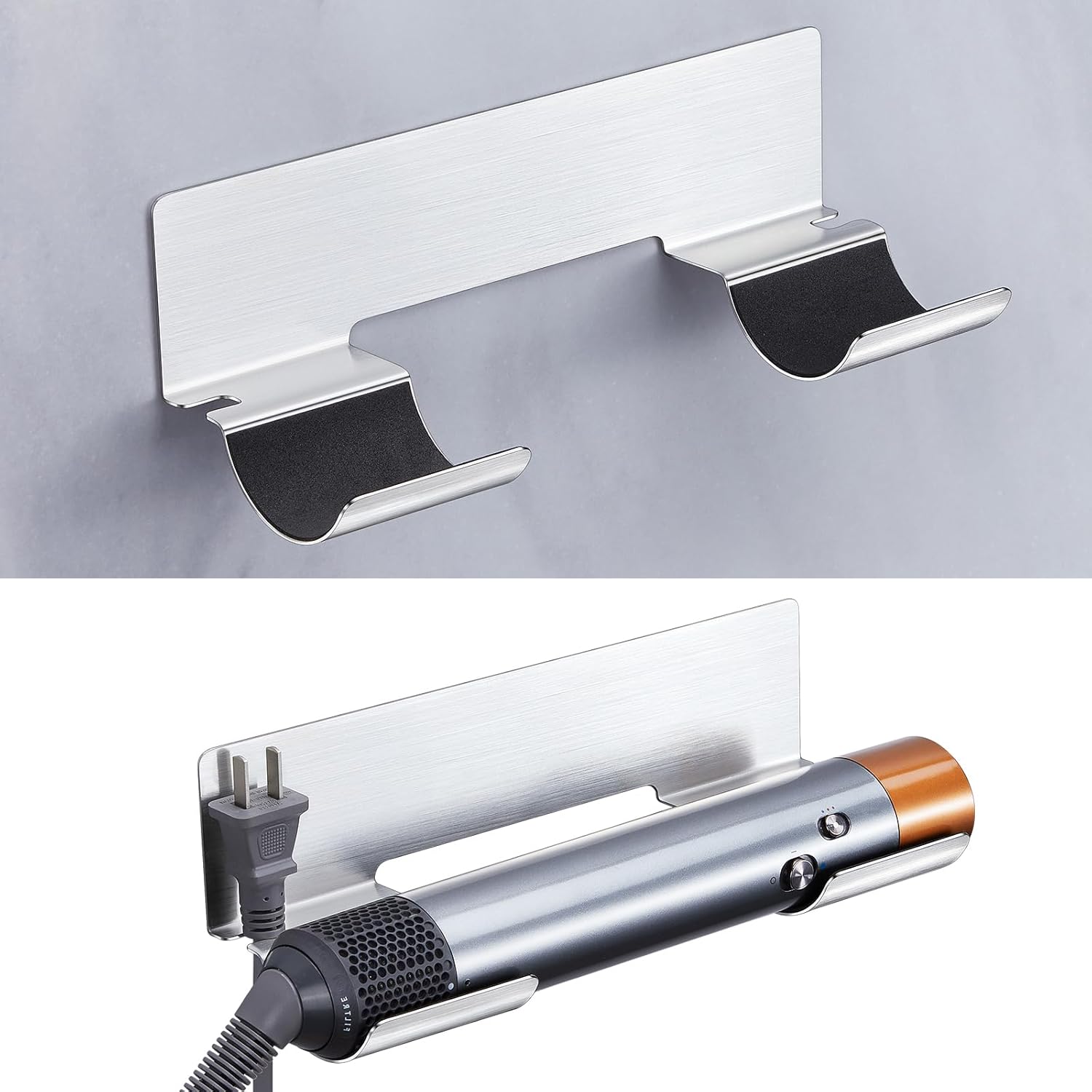 Hair Tool Organizer Wall Mount, Hair Dryer Holder for Curling Wands Accessories, Hair Straightener Holder, Styler Attachments Organizer, Adhesive Curling Iron Holder Storage, Stainless Steel Hair Tool Organizer Wall Mount, Hair Dryer Holder for Curling Wands Accessories, Hair Straightener Holder, Styler Attachments Organizer, Adhesive Curling Iron Holder Storage, Stainless Steel