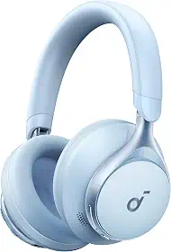 soundcore Space One da Anker, Fone de Ouvido Bluetooth 5.3 com ANC adaptivo, Headphone Gamer, Over-Ear, 60h de Bateria, Áudio Hi-Res LDAC, Controle via App, Chamadas Claras, Ajuste Confortável, Azul
