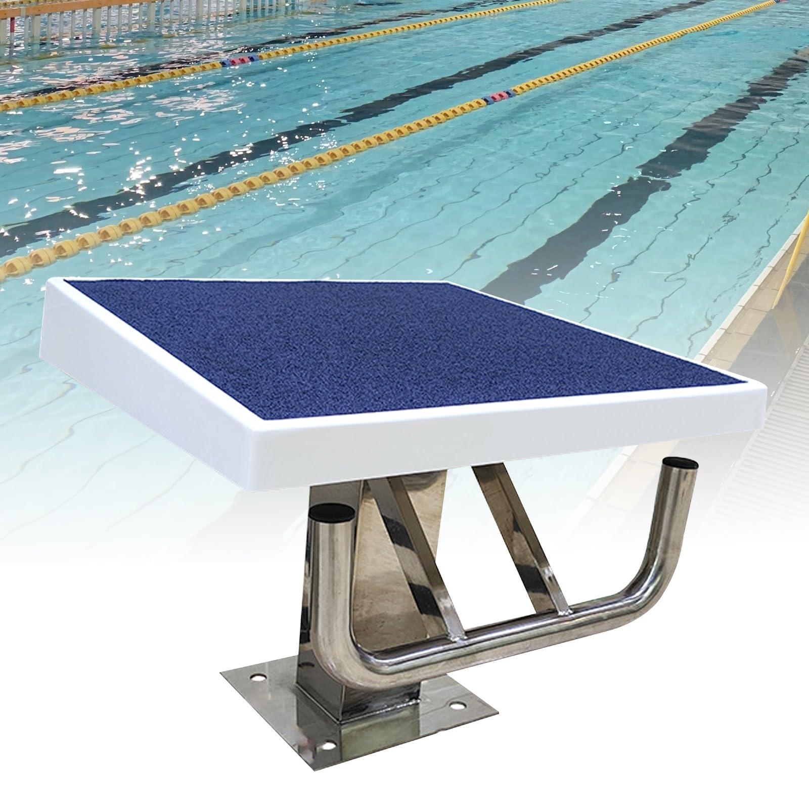 Piattaforma subacquea per piscina con superficie antiscivolo e alta capacità di carico