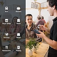 Vista 7 de MUNBYN Impresora de Recibos Bluetooth, Impresora Térmica Inalámbrica Mini de 58 mm POS para Restaurante, Portátil para Android/Windows