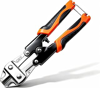 8IN Mini Bolt Cutters, Heavy Duty Wire Cutters, Small Bolt Cutter | Premium Hand Tool Cutters With Ergonomic Soft Anti-Slip Grip, For Small Chain, Fence, Cable, Rivets, Home/DIY Use