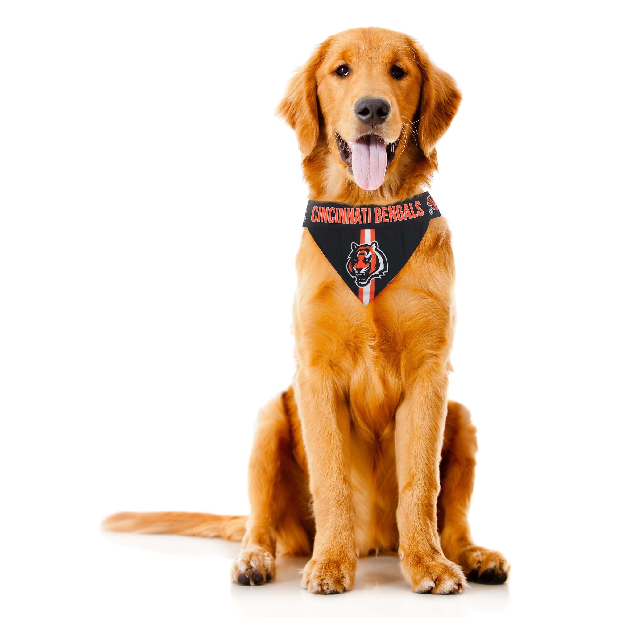 Littlearth NFL Cincinnati Bengals Pet Bandana - Reversible, Large