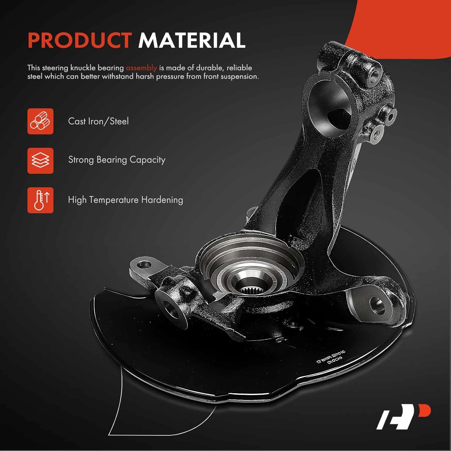 A-Premium Front Right Steering Knuckle & Wheel Bearing Hub Assembly Compatible with Honda Civic 2016-2021, Passenger Side - Image 4