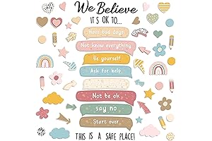 Boho Bulletin Board Set: Inspirational Classroom Decor for Empowerment