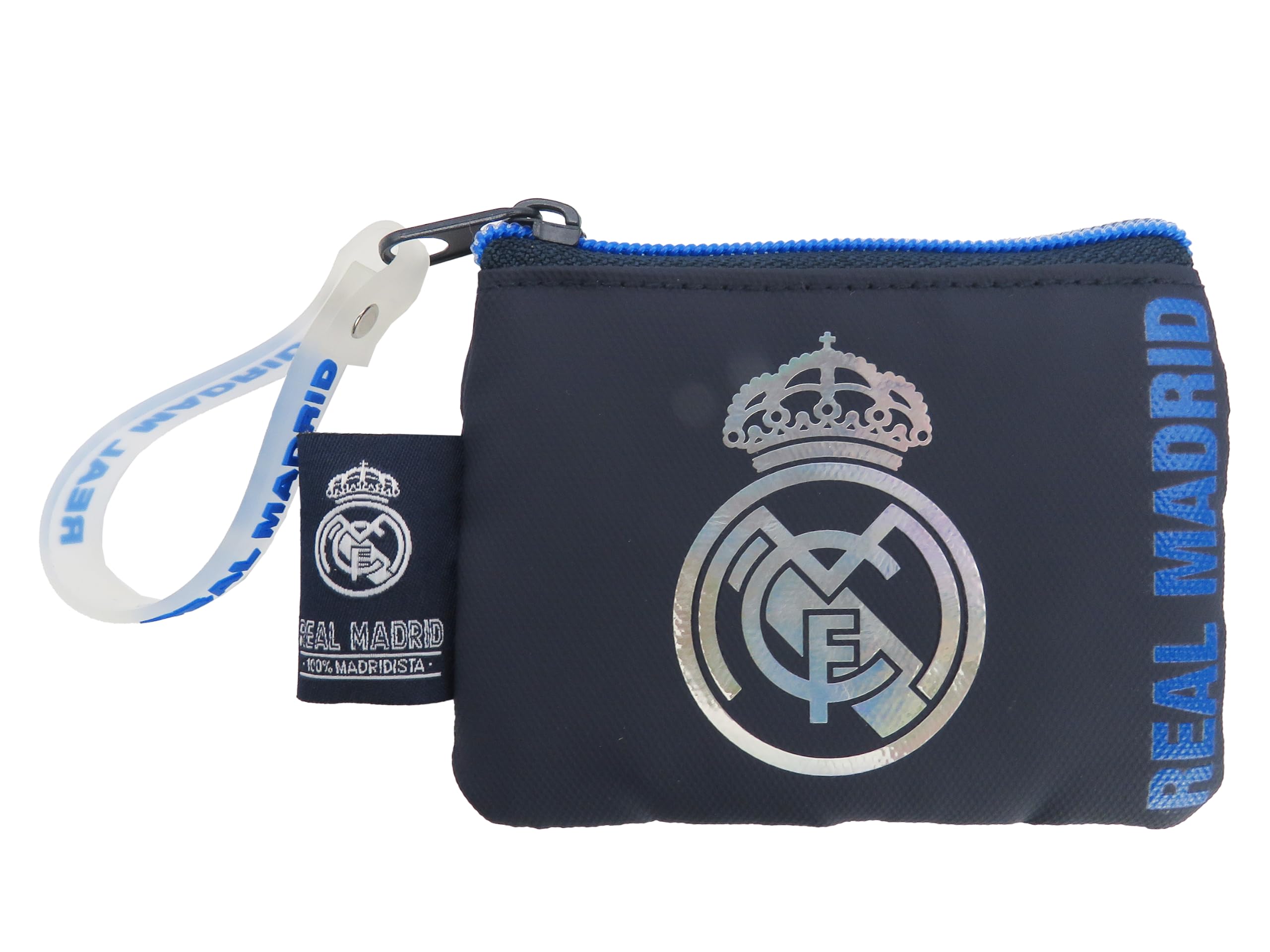 CYPBRANDS- Real Madrid, Monedero, Billetero, Cartera, Complementos, Color Azul, Producto Oficial