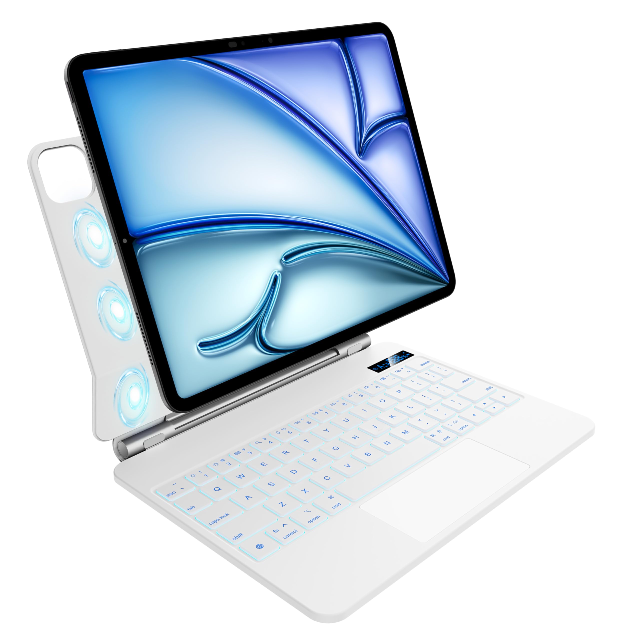 X7 Magnetic Floating Keyboard Case For IPad Air & Pro 11-inch – Bluetooth 5.0 With Trackpad, Adjustable Stand, Silent Keys