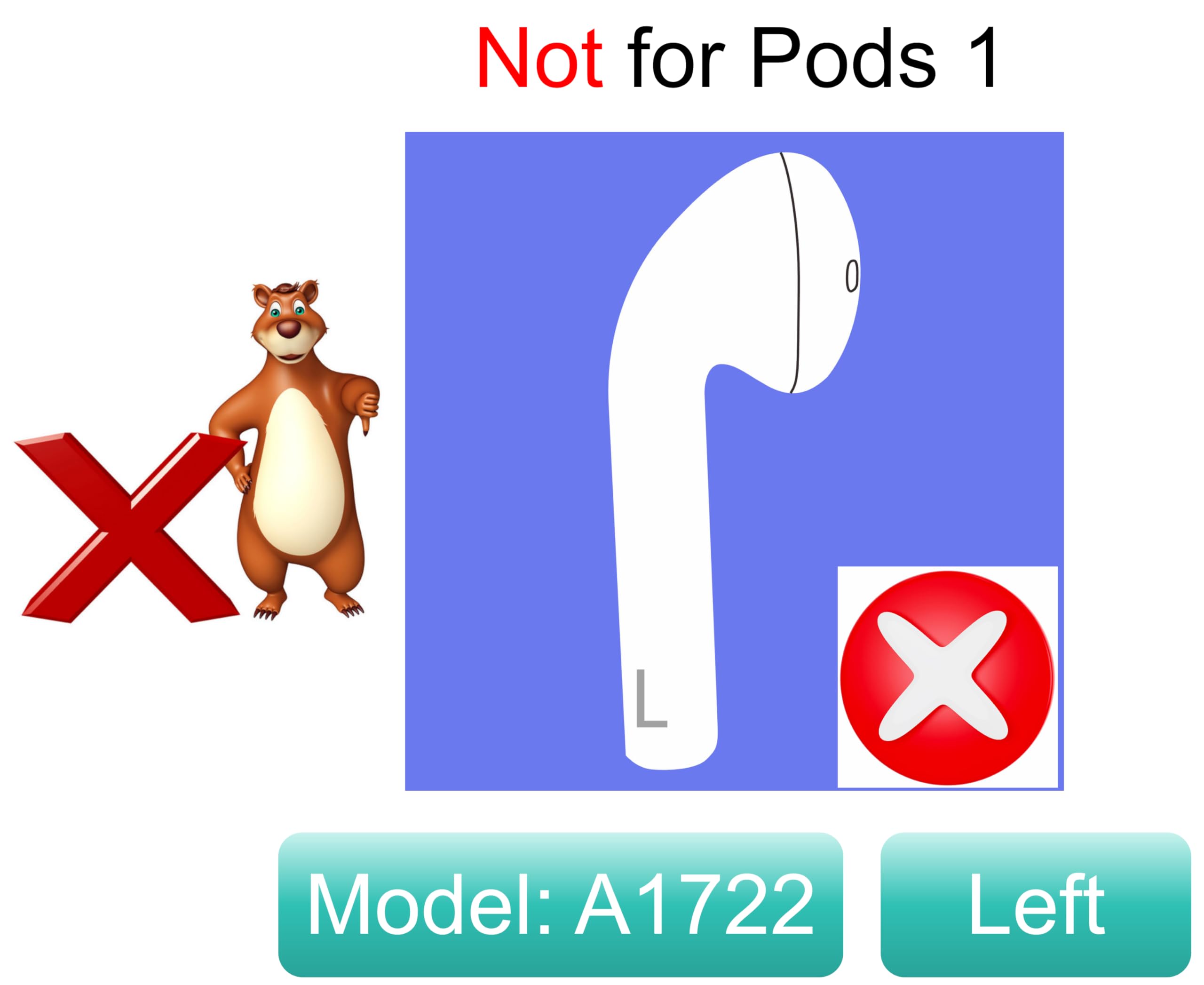 Amazon.com: A2031 A2032 OEM Left and Right Earbuds Replacement for