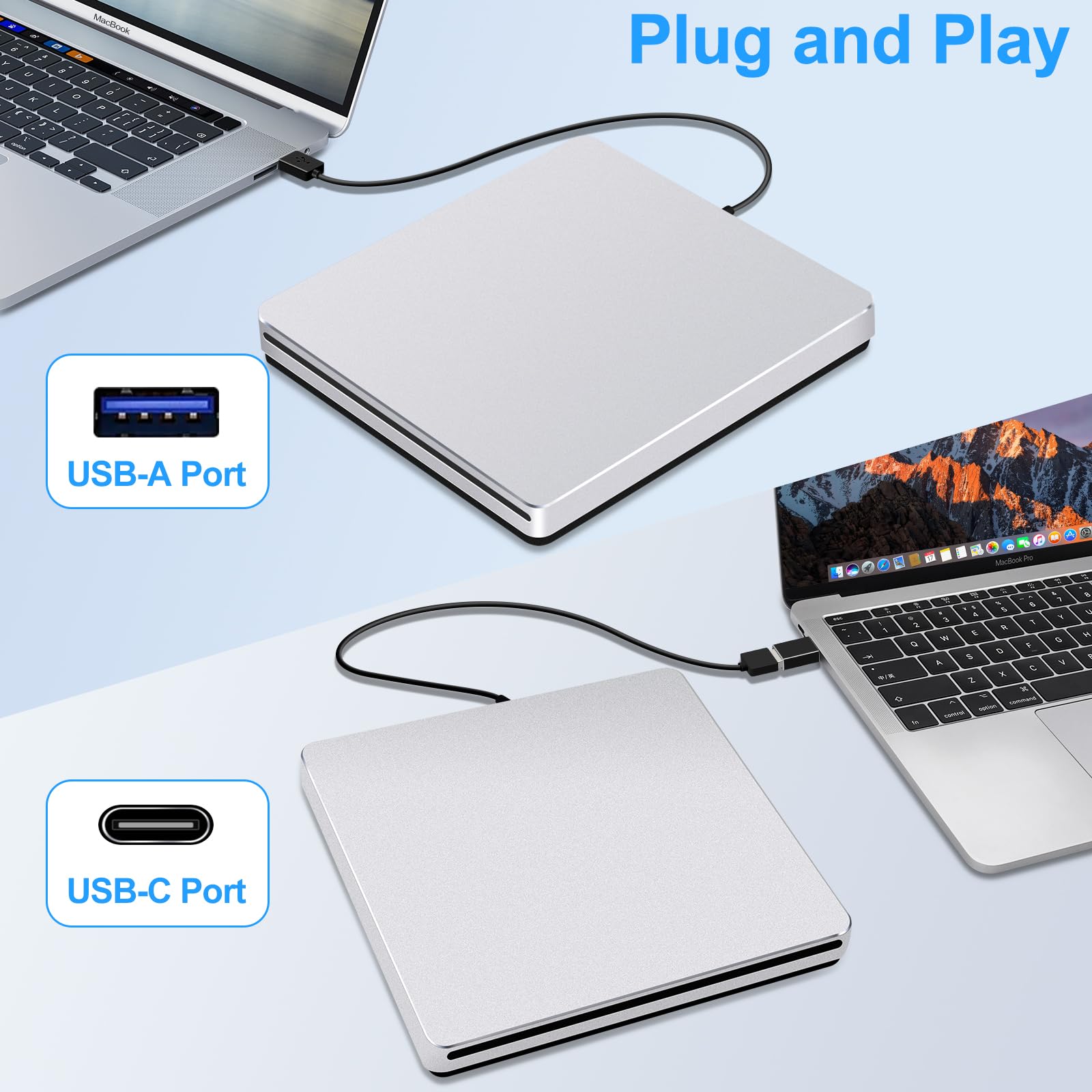 Amazon.com: Guamar USB 3.0 Superdrive for Apple: External CD Drive