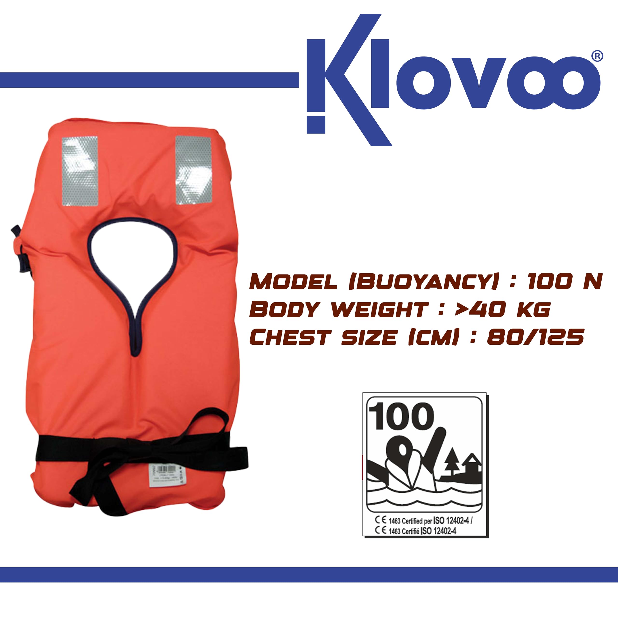 Kit Giubbotti di Salvataggio Omologati 100 N per Barca Multipack