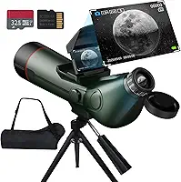 Telescópio inteligente, telescópio para adultos de alta potência, refrator profissional, foco automático, mira eletrônica digital portátil com câmera de astrofotografia 4K, astronomia de tela dupla