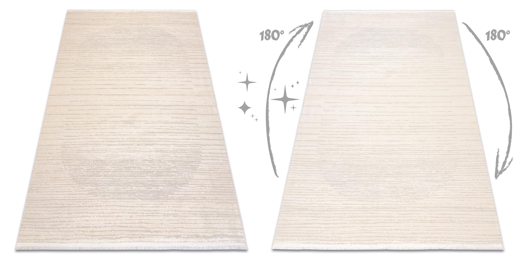 rugsx Tapis FROJE 3607 Motif à Lignes crème/Beige 180x270 cm