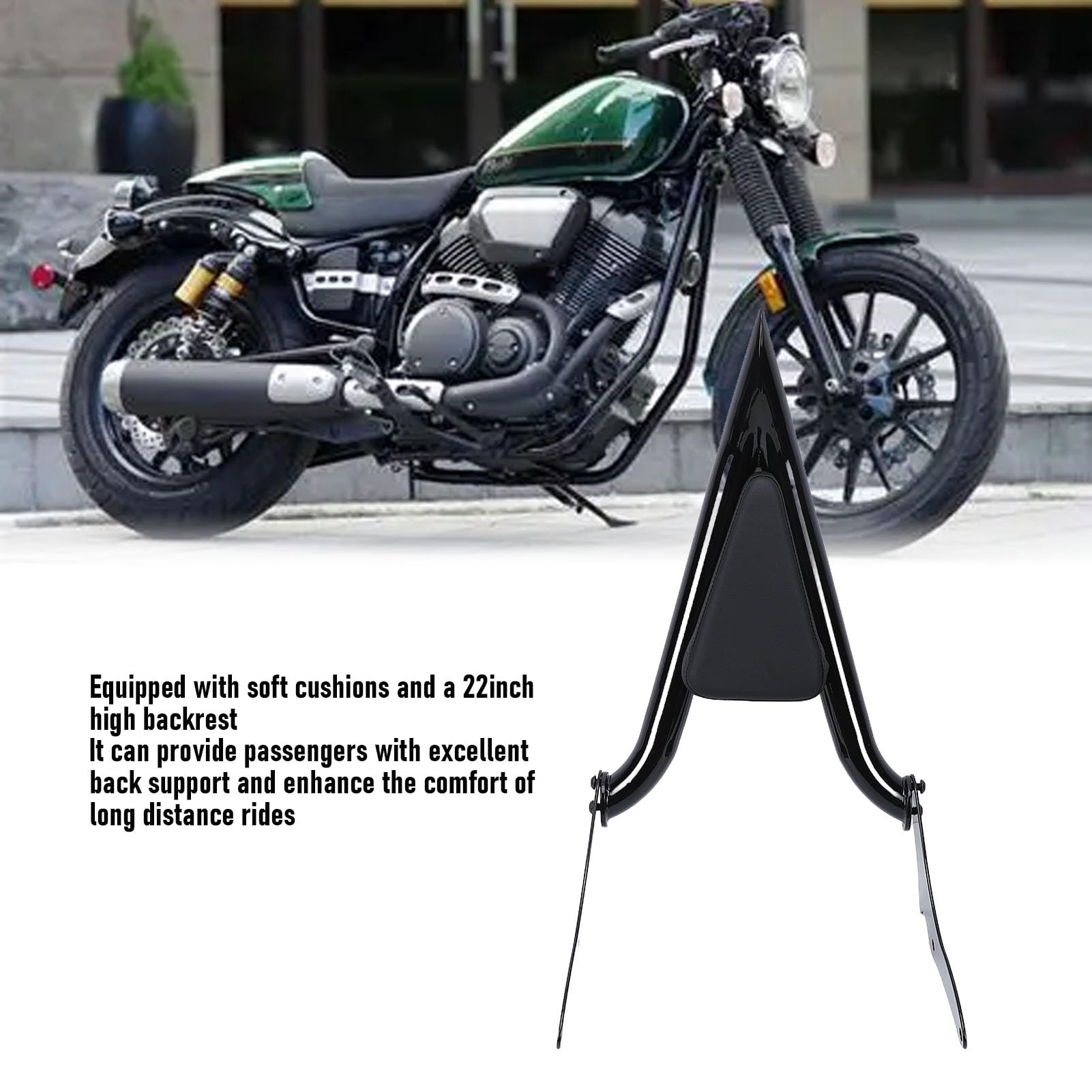 Respaldo Trasero para Motocicletas, Reemplazo de Barra Sissy Desmontable para Pernos 950 XV950 XVS950 2013 2025, Reemplazo de Barra Sissy de Respaldo Desmontable con