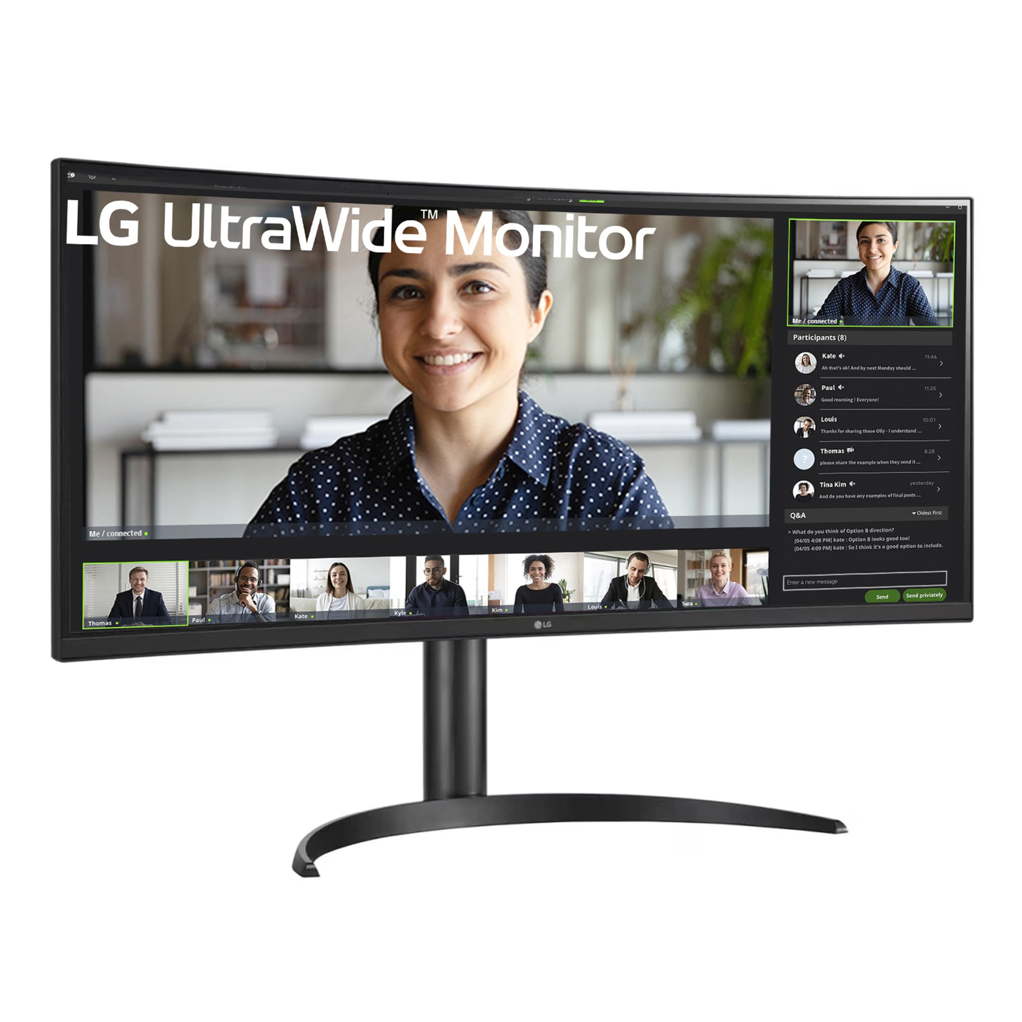 LG 34BA75QE Smartchoice 86.72 cm (34 Inch) UltraWide WQHD (3440x1440) IPS Curved Monitor, Anti-Glare, sRGB 99%, Dual Controller, HDMI X 2, DP, USB-C (PD 90W), Speakers, Tilt/Height/Swivel Adjustable — Amazon image 23