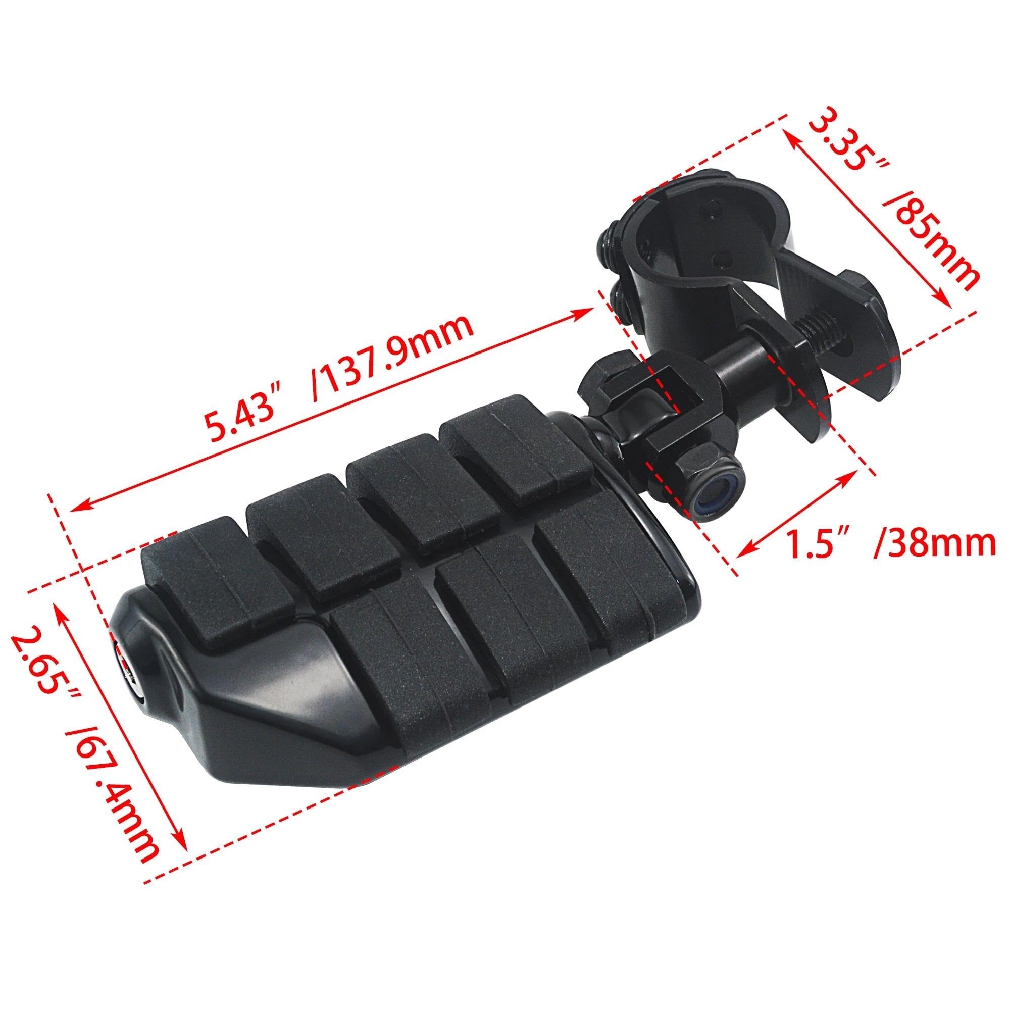Accesorios para clavijas Reposapiés De 1" Y 1-1/4" Para Motocicletas Para Harley, Para Honda, Street Glide, Para Road King, Para Electra, Para Davidson, Dyna, Pedales Accesorios