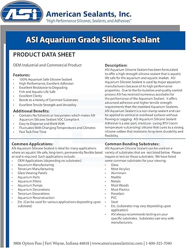 Miniatura 4 de Sellador de silicona transparente para acuarios - cartucho de 10,2 onzas líquidas