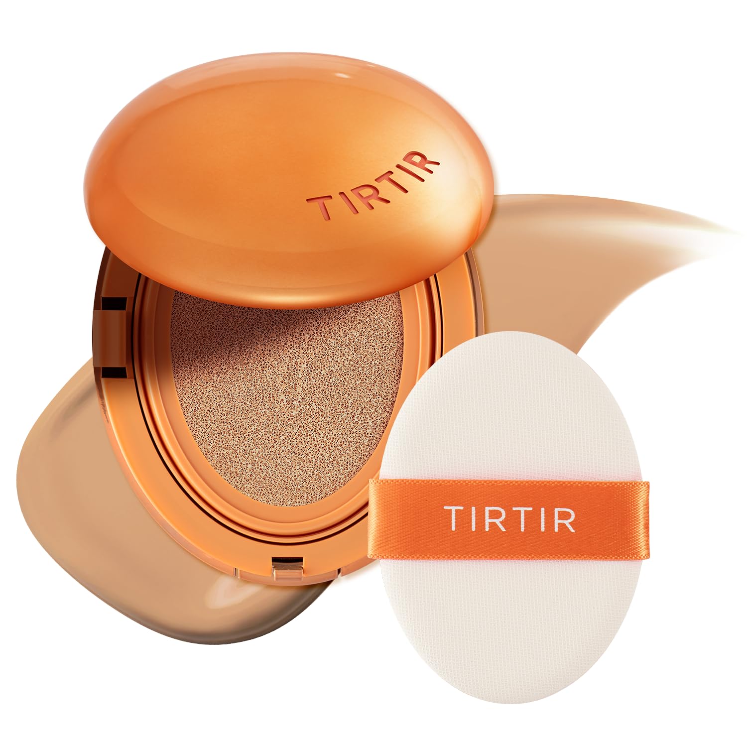 TIRTIR Mask Fit Ai Filter Cushion Foundation | AI-Like Semi-Matte Finish - Up to 72-Hour Medium to Full Coverage Korean BB Cushion Make up Beauty,