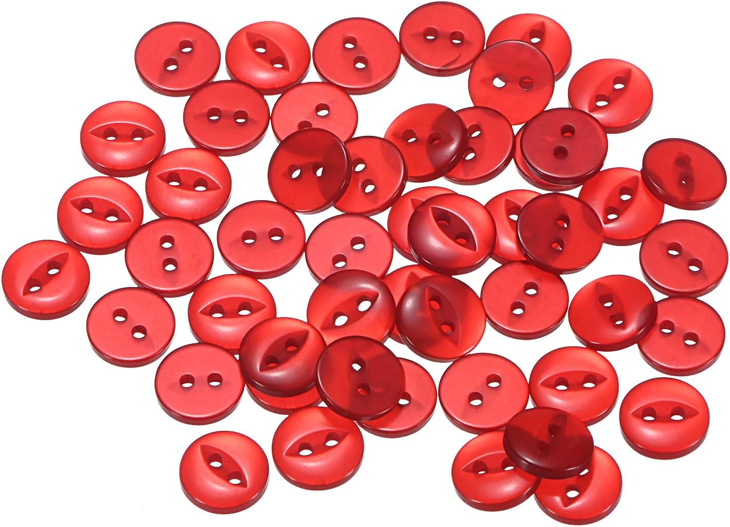Amazon.com: HARFINGTON 50pcs 16L Red Round Sewing Buttons 10mm 3/8 ...