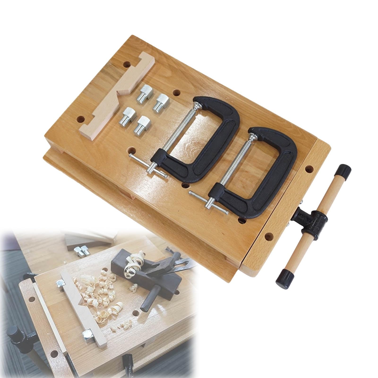 Amazon.co.jp: 木工 クランプ 大型 無垢材 卓上 万力 工芸用作業台