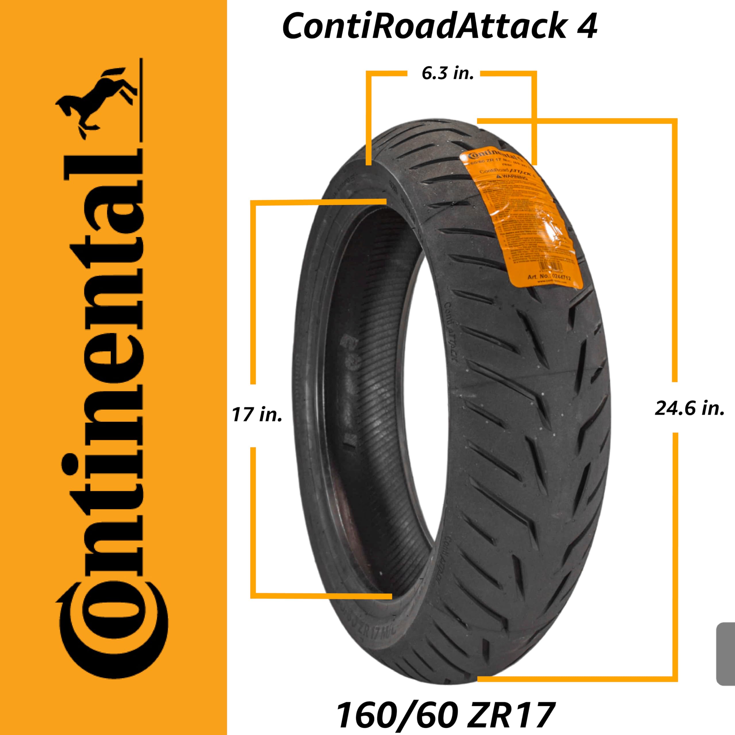 Amazon.com: Continental ContiRoadAttack 4 Sport Touring Motorcycle