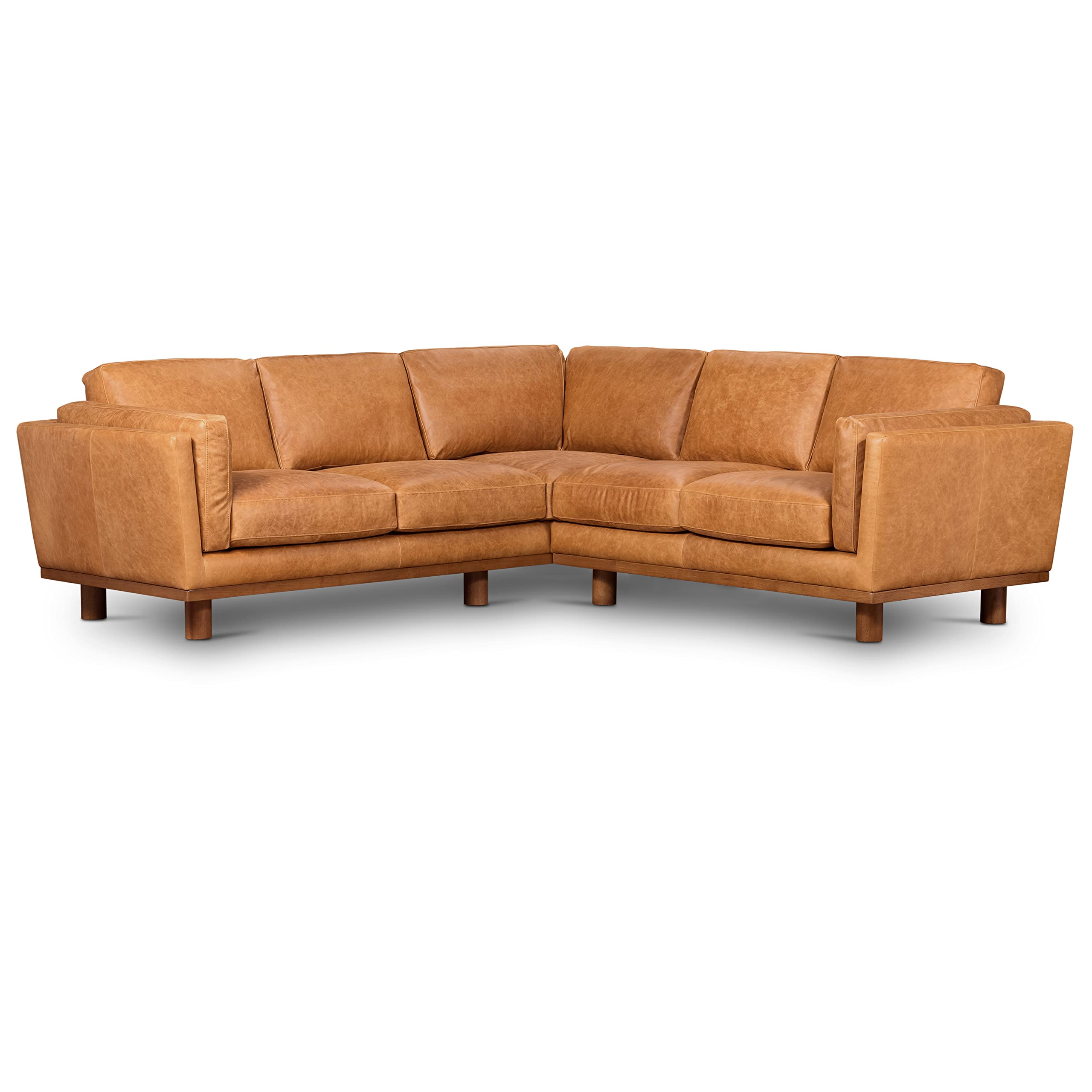 Buy POLY & BARK Tonga Sectional Sofa in FullGrain PureAniline Italian