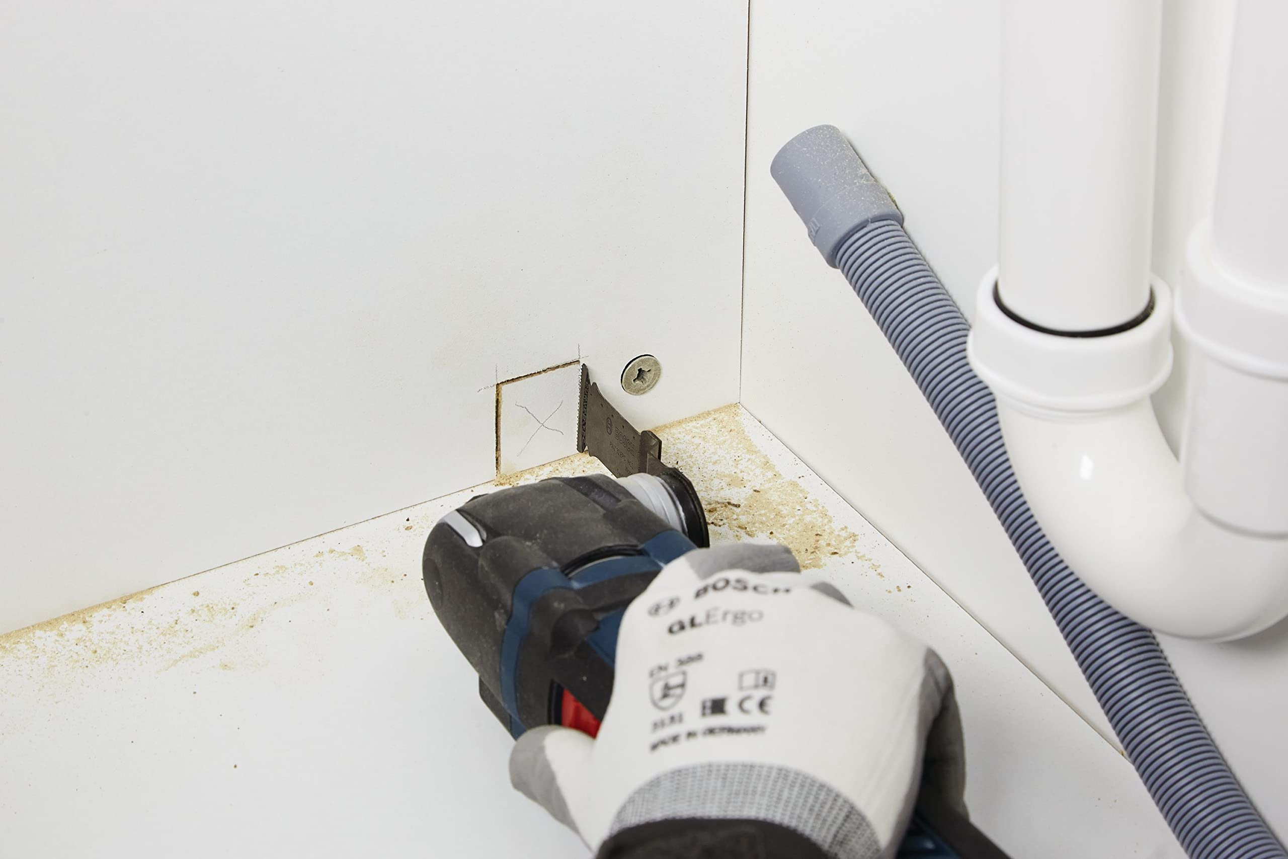 Bosch Home and Garden 2609256C63 - AII 65 BSPB Accessorio multiutensile: Legno duro: Curvo: Fai da te, nero