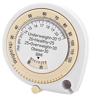 Body Measure Tape 60inch for Accurately Measuring BMI Skin Fold Fitness and Weight-LossWhite