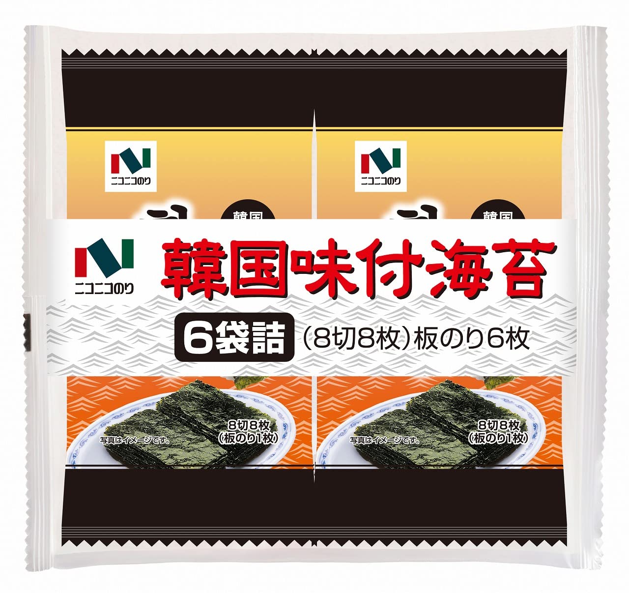 のりこのり Amazon.co.jp: ニコニコのり 韓国味付海苔6袋 : 食品・飲料・お酒