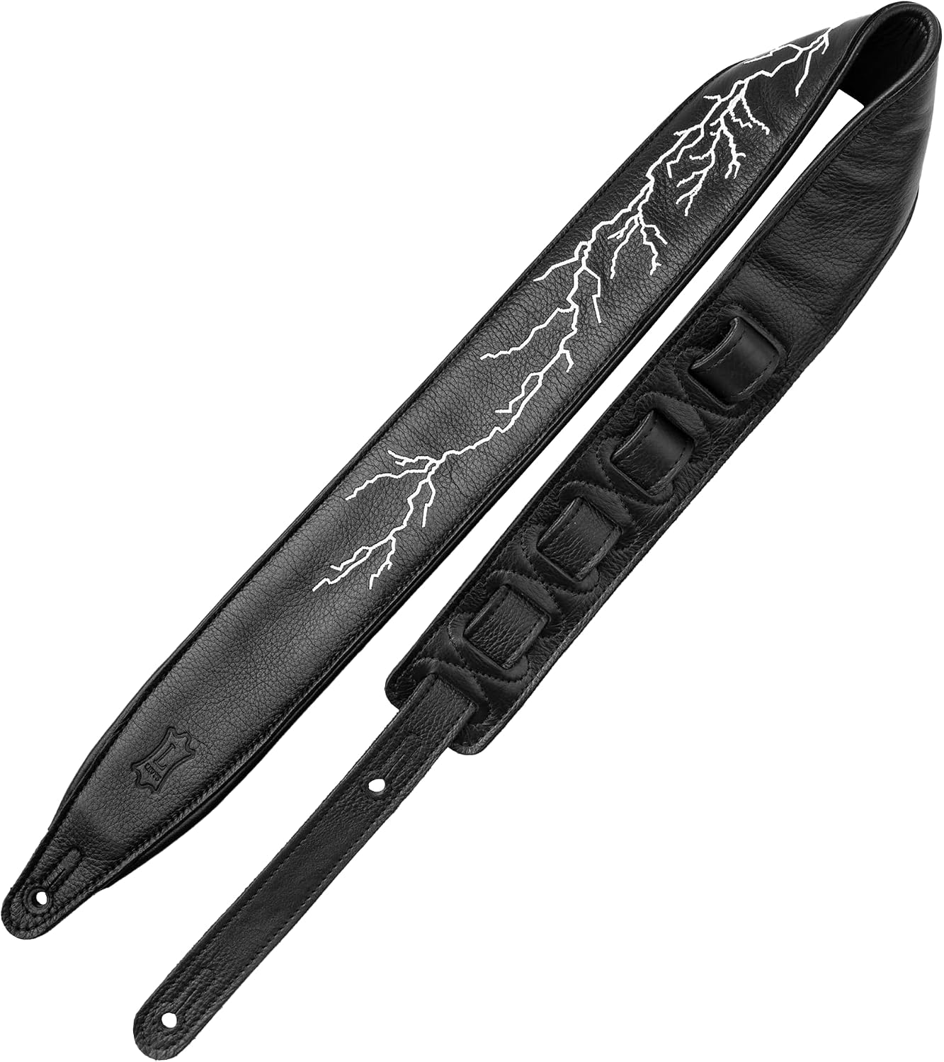 Levy's Night Life Series Guitar Strap - Lightning Bolt