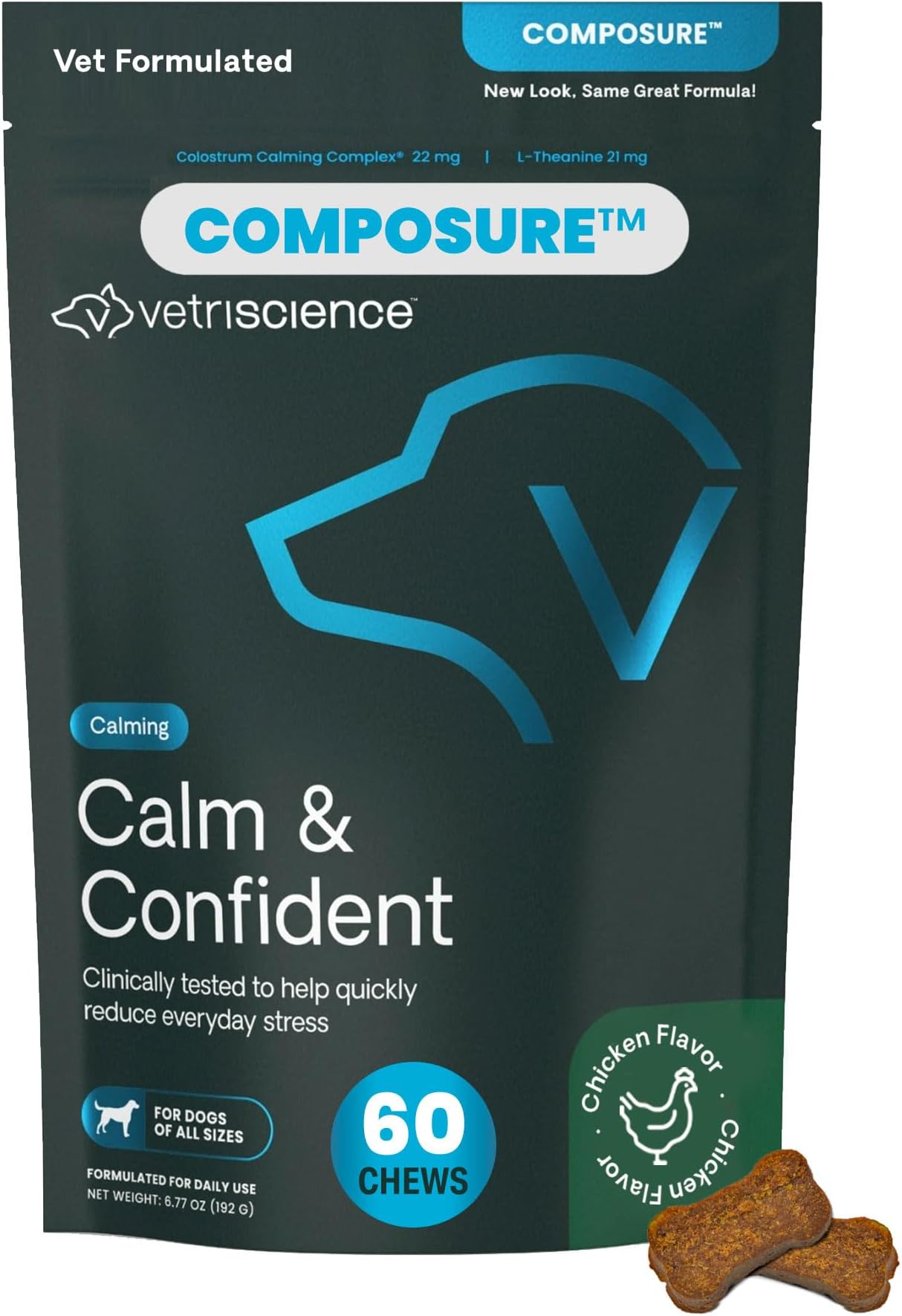Composure for Medium and Large Dogs, 60 Soft Chews by VetriScience Laboratories