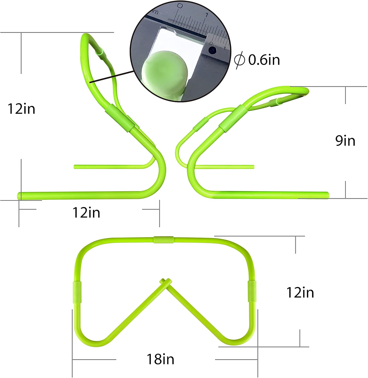 CAIKEI Agility Speed Hurdles Upgraded Training Hurdles Adjustable Height,Ultra Durable All-in-One Speed Hurdles with Carrying Handle, 6 Pack : Sports & Outdoors