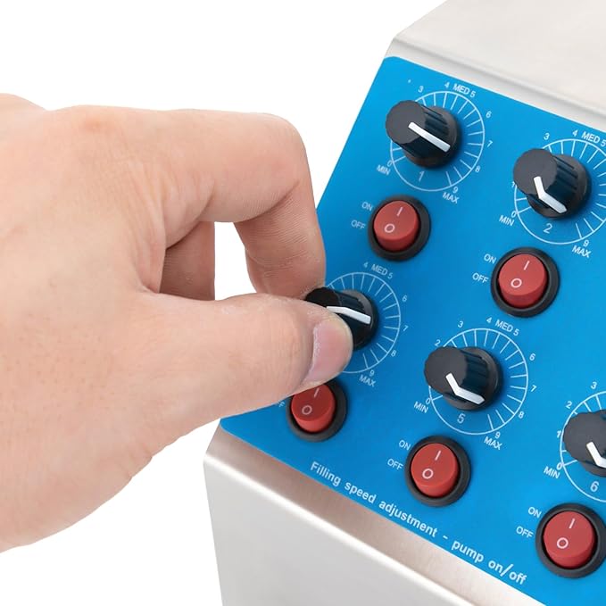 Llenadora Semiautomática de Líquidos 6 Cabezales Rango 1-50m miniatura 5