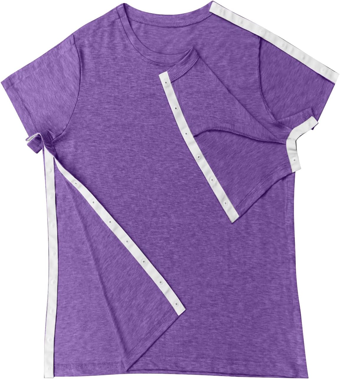 Post Surgery Shirt for Women Shoulder Surgery Shirts Full Snap-Open Arm Shoulder Recovery Clothing-Chemo Clothing Women - Image 5