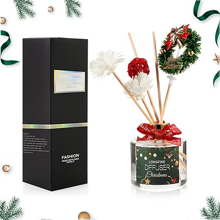 Amazon.com: Christmas Tree Reed Diffuser, Bathroom Diffuser Northern ...