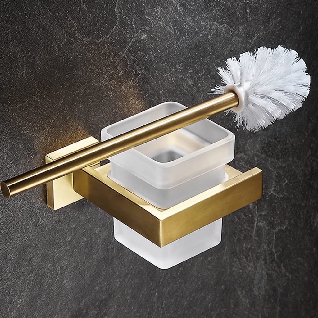 Porte-serviettes inox doré brossé mural pour résoudre le manque de rangement