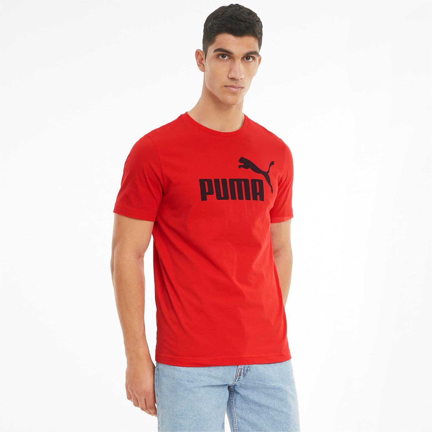 Puma Unisex ESS No. 1 Logo Tee T-Shirts (Pack of 1) 3XL Red (High Risk Red)