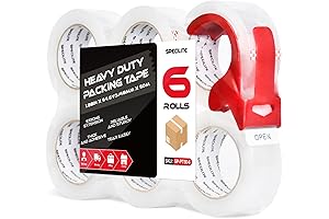 SWIHAUK 6-Pack Heavy Duty Clear Packing Tape