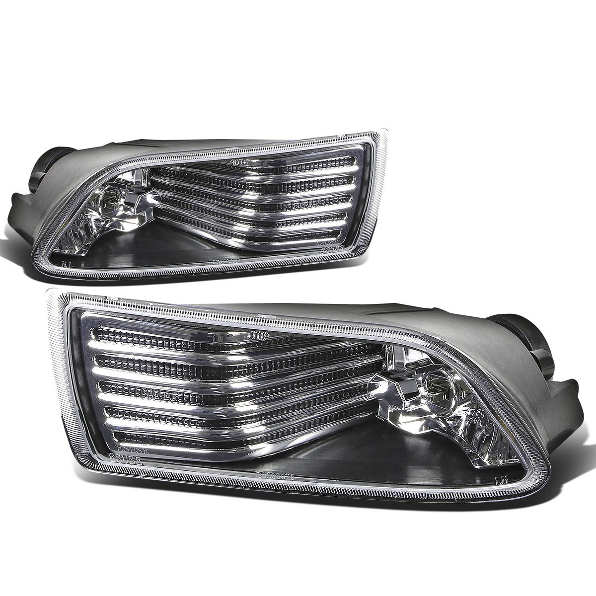 Auto Dynasty Compatible with Scion tC Pair of Bumper Driving Fog Lights w/Switch (Clear Lens)