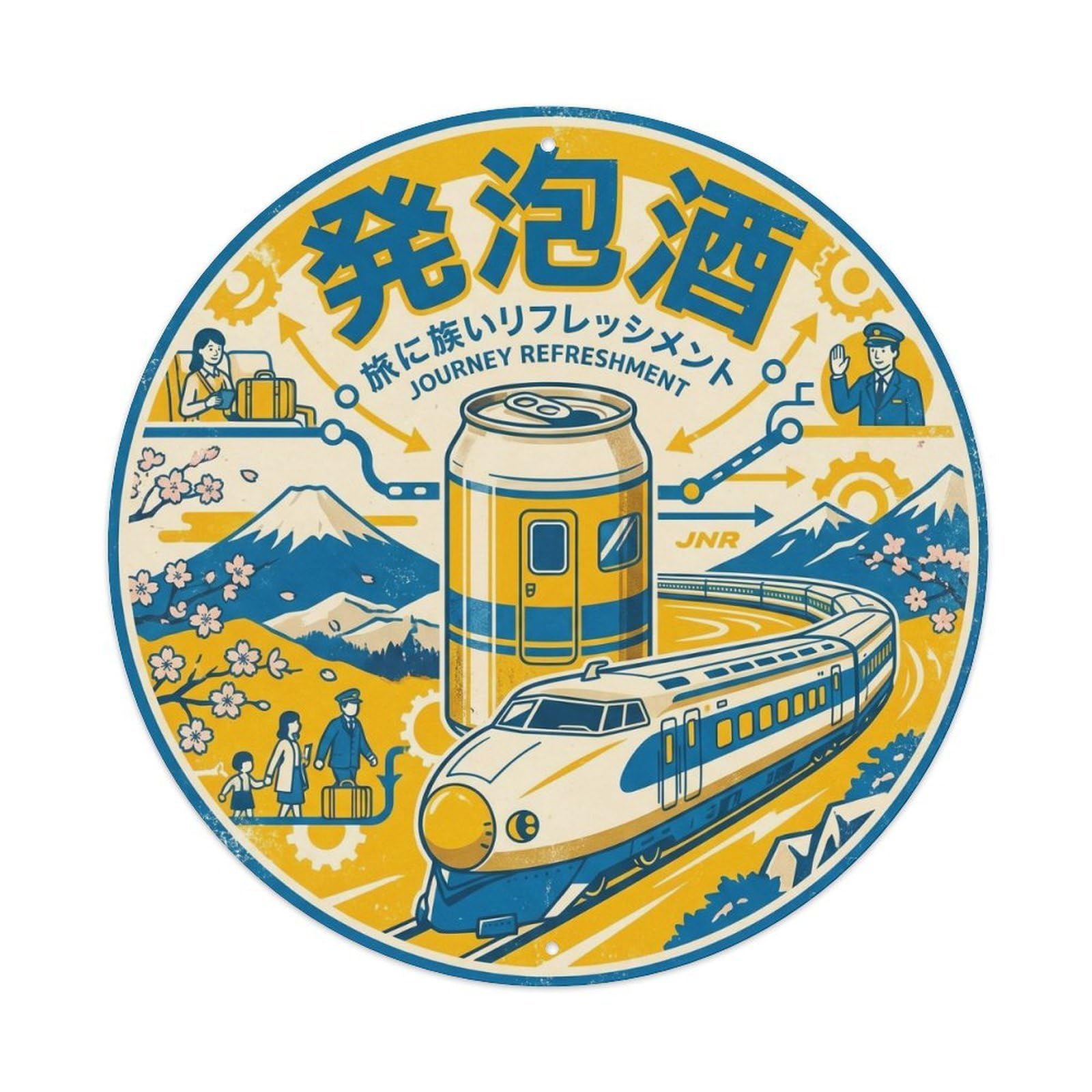 Happoshu Beer Taproom Classic Japanese Festival Brew Metal Tin Sign